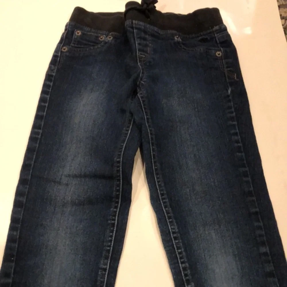 Justice pull on drawstring‎ jeans size 10R girls. K#7
